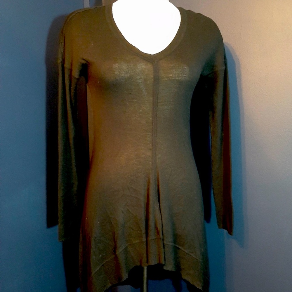bebe silk knit tunic